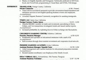 Sample Resume for Business College Student Business Student Resume