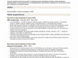 Sample Resume for Business Development associate Fresher Business Development associate Resume Samples