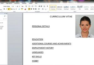 Sample Resume for Cabin Crew Fresher Perfect Cabin Crew Cv – Simple and Professional How to Write Cv Instruction   Tips