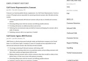 Sample Resume for Call Center Agent with Experience Resume Sample for Call Center Agent Philippines