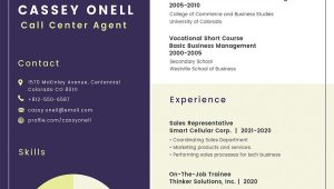Sample Resume for Call Center Agent with No Work Experience No Experience Call Center Resume Template – Indesign, Word …
