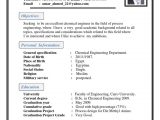 Sample Resume for Chemical Engineering Fresh Graduate Chemical Engineer C.v Pdf Egypt Engineer