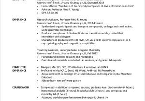 Sample Resume for Chemical Engineering Internship 9 Chemical Engineering Resume