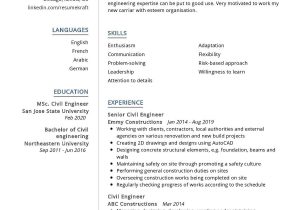 Sample Resume for Civil Engineer Experienced Senior Civil Engineer Resume Sample 2021 Writing Guide – Resumekraft