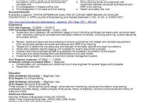 Sample Resume for Civil Site Engineer Site Engineer Resume