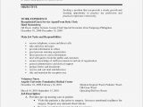 Sample Resume for Clerk with No Experience Sample Resume Computer Technician Philippines Valid Curriculum …