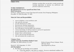Sample Resume for Clerk with No Experience Sample Resume Computer Technician Philippines Valid Curriculum …