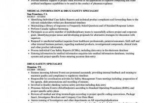 Sample Resume for Clinical Data Management Fresher 10 Pharmacovigilance Brisker Resume format Resume Examples …