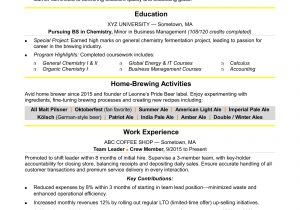 Sample Resume for College Student Applying for Internship Resume for Internship