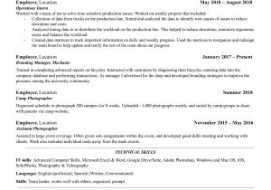 Sample Resume for College Student for Internship University Student – Internship Resume: Resumes