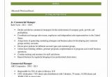 Sample Resume for Commercial Manager In India Mercial Manager Resume Samples
