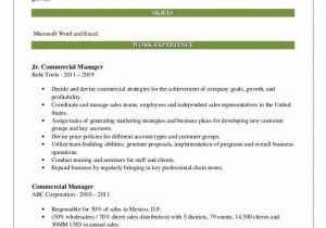 Sample Resume for Commercial Manager In India Mercial Manager Resume Samples