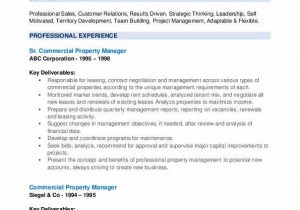 Sample Resume for Commercial Manager In India Mercial Property Manager Resume Samples