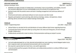 Sample Resume for Computer Science Fresh Graduate Reddit Recent Computer Science Graduate Looking for My First Job. Please …