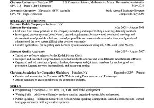 Sample Resume for Computer Science Fresh Graduates Resume Templates Computer Science – Resume Templates Student …
