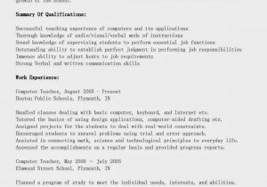 Sample Resume for Computer Science Lecturer Resume for Lecturer In Computer Science September 2021