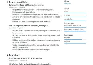 Sample Resume for Computer Science Senior Computer Science Resume Examples & Writing Tips 2022 (free Guide)