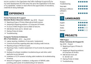 Sample Resume for Computer Support Technician Printer Technician Resume Sample 2022 Writing Tips – Resumekraft