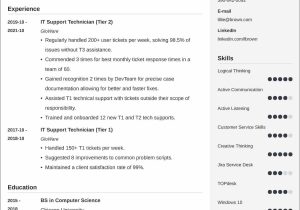Sample Resume for Computer Technical Support Technical Support Resumeâexample and 25lancarrezekiq Writing Tips