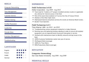 Sample Resume for Computer Technician Fresh Graduate Field Technician Resume Template 2022 Writing Tips – Resumekraft