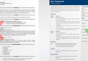 Sample Resume for Construction Company Owner Contractor Resume Samples (general, Independent, & More)