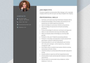 Sample Resume for Construction Office Manager Construction Office Manager Resume Template – Word, Apple Pages …