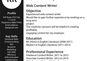 Sample Resume for Content Writer Fresher Content Writer Resume – How to Build the Perfect Resume – Leverage Edu