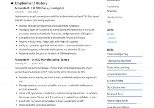 Sample Resume for Cost Accountant In India Cost Accountant Cv Template October 2021