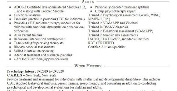 Sample Resume for Counseling Practicum Students Practicum Student Resume Example Sigma Counseling Services