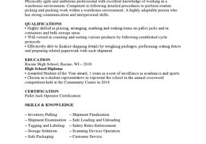 Sample Resume for Crating and Shipping Sample Pick Packer Resume Pdf Warehouse forklift