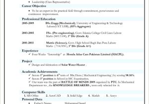 Sample Resume for Cse Engineering Students Fresher Resume format Computer Science Engineers Engineering …