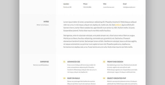 Sample Resume for Css3 HTML5 Knowledge 22 Beste HTML-lebenslauf-vorlagen Zum Erstellen Von PersÃ¶nlichen …