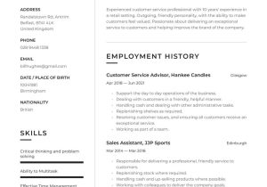 Sample Resume for Customer Service for the Export Industry Customer Service Cv Examples & Writing Tips 2022 (free Guide)