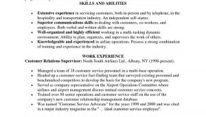 Sample Resume for Customer Service Representative No Experience Sample Resume for Customer Service Representative No