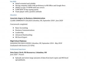 Sample Resume for Data Entry Position Data Entry Resume Examples – Resumebuilder.com