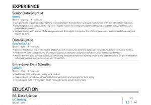 Sample Resume for Data Scientist Fresher Data Scientist Resume Samples – A Step by Step Guide for 2021 …