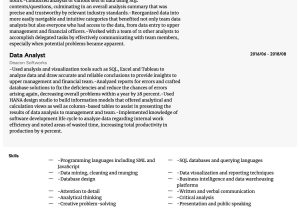 Sample Resume for Data Warehouse Analyst Data Analyst Resume Samples All Experience Levels Resume.com …