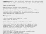 Sample Resume for Daycare assistant Teacher Child Care Teacher Resume Sample October 2021