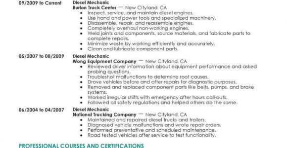 Sample Resume for Diesel Truck Mechanic Resume Examples Diesel Mechanic , #resumeexamples Sales Resume …