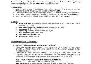 Sample Resume for Dot Net Programmer Fresher Sample Resume for Net Developer Fresher