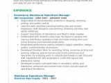 Sample Resume for Ecommerce Operations Manager Warehouse Operations Manager Resume Samples Sample Resume for Ecommerce Operations Manager Warehouse Operations Manager Resume Samples