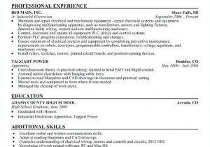 Sample Resume for Electrical Engineer In Construction Field 9 10 Sample Resume for Electrical Engineer