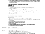Sample Resume for Electrical Engineer In Construction Field Road Construction Engineer Resume December 2020