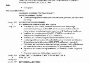 Sample Resume for Electrical Engineer In Power Plant Power Plant Mechanical Maintenance Engineer Resume Pdf