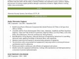 Sample Resume for Electronics and Communication Engineer Experienced Pdf Electronics Engineer Resume Samples