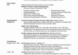 Sample Resume for Electronics Engineer Fresh Graduate √ 20 Entry Level Electrical Engineer Resume In 2020