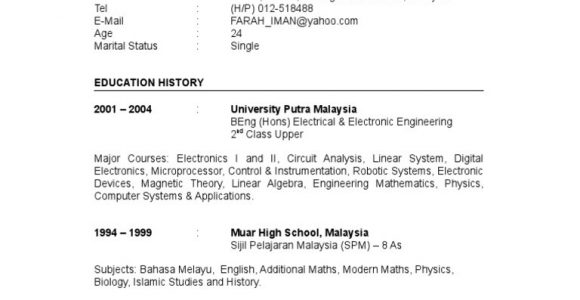 Sample Resume for Electronics Engineer Fresh Graduate Fresh Graduate Resume Sample Electronics