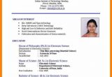 Sample Resume for Engineering Students India India