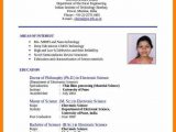 Sample Resume for Engineering Students India India