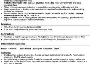 Sample Resume for English Teachers In India Cv Samples for Teachers In India 15 top Teacher Resume